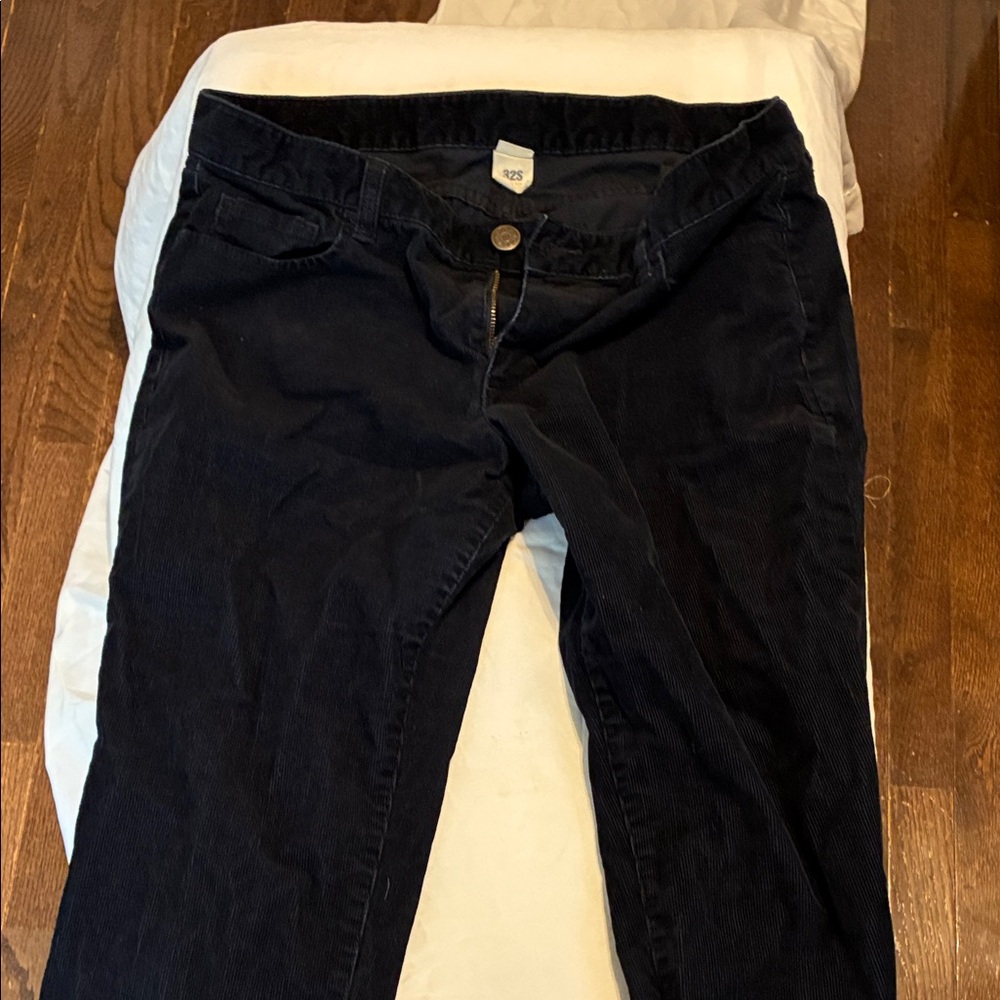 J Crew Black Corduroy Pants - Classic Straight Fit
